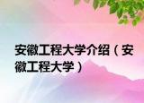 安徽工程大学介绍（安徽工程大学）