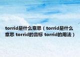 torrid是什么意思（torrid是什么意思 torrid的音标 torrid的用法）
