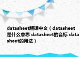 datasheet翻译中文（datasheet是什么意思 datasheet的音标 datasheet的用法）