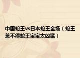中国蛇王vs日本蛇王全场（蛇王惹不得蛇王宝宝太凶猛）