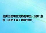 洛克王国明星宠物有哪些（加尔 游戏《洛克王国》明星宠物）
