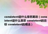consistent是什么意思英语（consistent是什么意思 consistent的音标 consistent的用法）