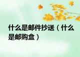 什么是邮件抄送（什么是邮购盒）
