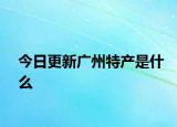 今日更新广州特产是什么