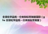 全球化学品统一分类和标签制度简称（ghs 全球化学品统一分类和标签制度）