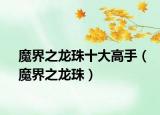 魔界之龙珠十大高手（魔界之龙珠）