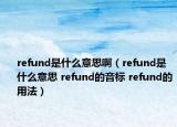refund是什么意思啊（refund是什么意思 refund的音标 refund的用法）