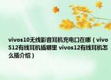 vivos10无线影音耳机充电口在哪（vivoS12有线耳机插哪里 vivos12有线耳机怎么插介绍）