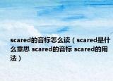 scared的音标怎么读（scared是什么意思 scared的音标 scared的用法）