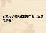 安卓电子书阅读器哪个好（安卓电子书）
