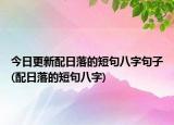 今日更新配日落的短句八字句子(配日落的短句八字)