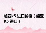 起亚k5 进口价格（起亚K5 进口）