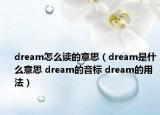 dream怎么读的意思（dream是什么意思 dream的音标 dream的用法）