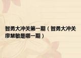 智勇大冲关第一期（智勇大冲关廖慧敏是哪一期）