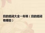 目的组词大全一年级（目的组词有哪些）