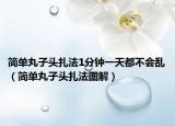 简单丸子头扎法1分钟一天都不会乱（简单丸子头扎法图解）