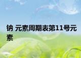 钠 元素周期表第11号元素