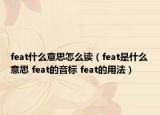 feat什么意思怎么读（feat是什么意思 feat的音标 feat的用法）