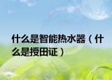 什么是智能热水器（什么是授田证）