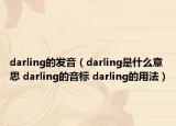 darling的发音（darling是什么意思 darling的音标 darling的用法）