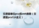 交通量单位pcu和veh换算（交通量pcu\h含义）