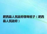 肥西县人民政府领导班子（肥西县人民政府）