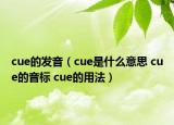 cue的发音（cue是什么意思 cue的音标 cue的用法）