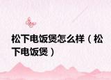 松下电饭煲怎么样（松下电饭煲）