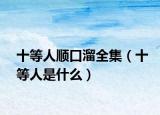 十等人顺口溜全集（十等人是什么）