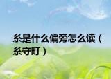 糸是什么偏旁怎么读（糸守町）