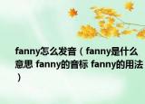 fanny怎么发音（fanny是什么意思 fanny的音标 fanny的用法）