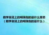 数学皇冠上的明珠指的是什么意思（数学皇冠上的明珠指的是什么）
