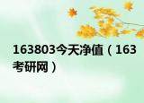 163803今天净值（163考研网）