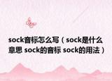 sock音标怎么写（sock是什么意思 sock的音标 sock的用法）