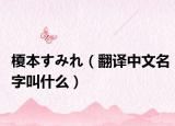 榎本すみれ（翻译中文名字叫什么）