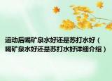 运动后喝矿泉水好还是苏打水好（喝矿泉水好还是苏打水好详细介绍）