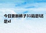 今日更新裤子31码是l还是xl