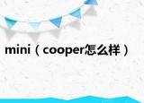 mini（cooper怎么样）