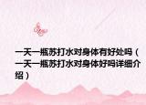 一天一瓶苏打水对身体有好处吗（一天一瓶苏打水对身体好吗详细介绍）