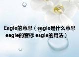 Eagle的意思（eagle是什么意思 eagle的音标 eagle的用法）