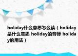 holiday什么意思怎么读（holiday是什么意思 holiday的音标 holiday的用法）