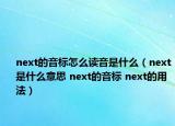 next的音标怎么读音是什么（next是什么意思 next的音标 next的用法）