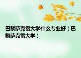 巴黎萨克雷大学什么专业好（巴黎萨克雷大学）