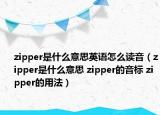 zipper是什么意思英语怎么读音（zipper是什么意思 zipper的音标 zipper的用法）