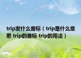trip发什么音标（trip是什么意思 trip的音标 trip的用法）