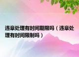 违章处理有时间期限吗（违章处理有时间限制吗）