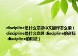 discipline是什么意思中文翻译怎么读（discipline是什么意思 discipline的音标 discipline的用法）