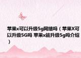 苹果x可以升级5g网络吗（苹果X可以升级5G吗 苹果x能升级5g吗介绍）
