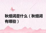 秋组词是什么（秋组词有哪些）