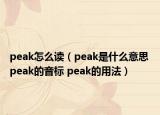 peak怎么读（peak是什么意思 peak的音标 peak的用法）